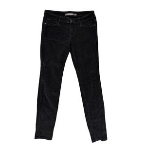 Joe's Jeans Corduroy Pants Womens 28 Black Chelsea Ankle Skinny Stretch Made USA
